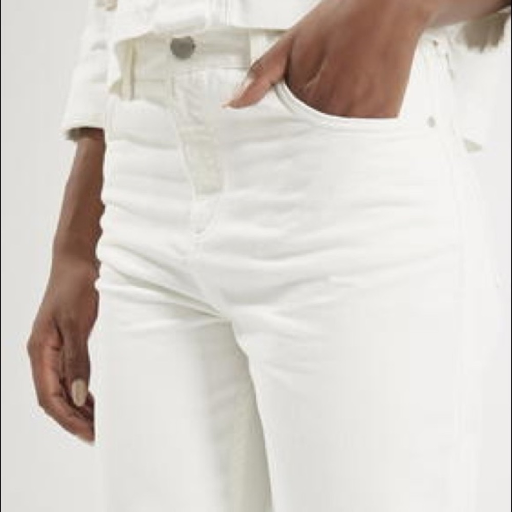 White Topshop Mom style jeans